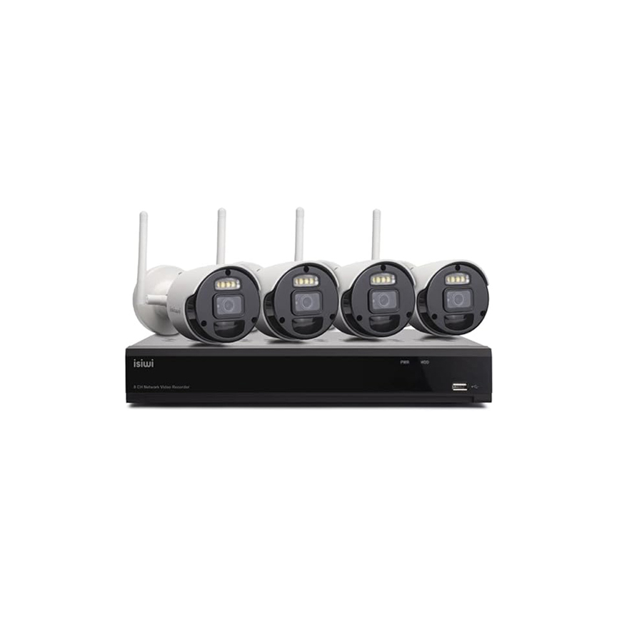 Siwi Connect S4 Kit Videosorveglianza WiFi per Uso Interno/Esterno