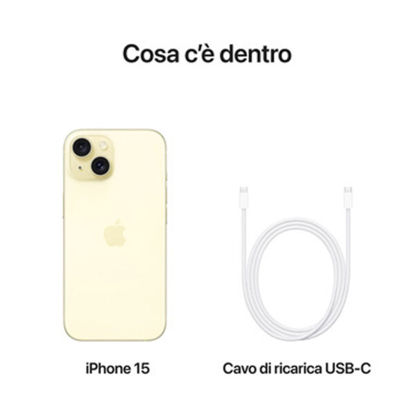 Apple iPhone 15 128GB Yellow - immagine 4
