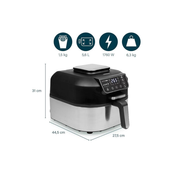 Princess - Friggitrice ad Aria 182092 Grill Airfryer 5,6L - immagine 2